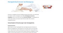 Desktop Screenshot of handgelenkschmerzen.com
